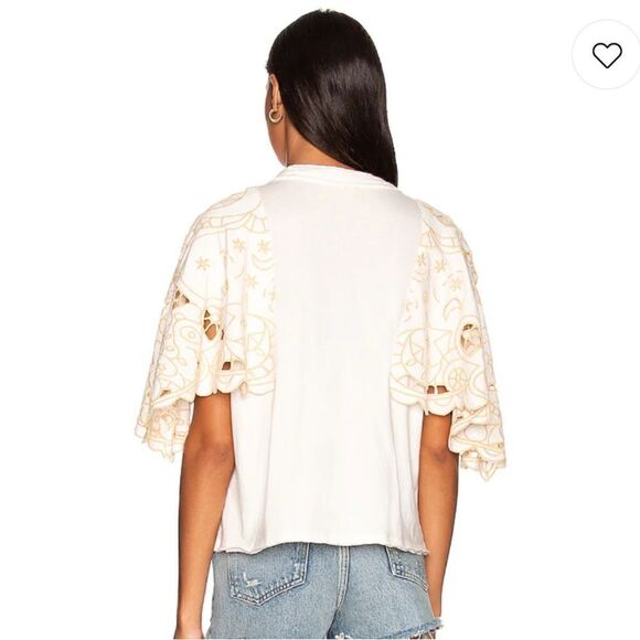 NWTs Free People Angel Tee in Ivory Size Small - Picture 3 of 7